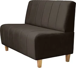 Прямой диван Brioli Руди полоса двухместный (V12-коричневый) Прямой диван Brioli Руди полоса двухместный (V12-коричневый)