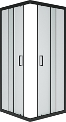 Душевой уголок Метакам Universal Black 80x80 KKS_013565 (матовое стекло)