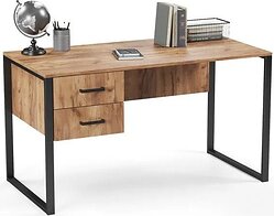 Стол для работы Soma Slava 135x66 (дуб крафт золотой/черный)