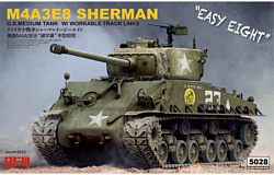 Ryefield Model Sherman M4A3E8 with Workable Track Links 1/35 RM-5028