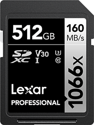 Lexar Professional 1066x SDXC LSD1066512G-BNNNG 512GB