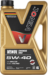 Venol Synthesis Gold SM/CF A3/B3 5W-40 5л