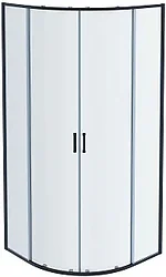 Душевой уголок Aquatek AQ ARI RO10020BL 100x100 (черный/прозрачное стекло)