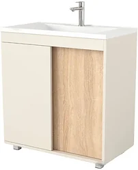 Тумба под умывальник Дабер 013 Andrea Elen 80 Т13.8А.0.18 (бежевый/дуб бардолино) Тумба под умывальник Дабер 013 Andrea Elen 80 Т13.8А.0.18 (бежевый/дуб бардолино)