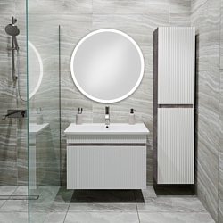 Тумба под умывальник Runo Runo Модена 75 + Оскар 75 (подвесная, железный камень) Тумба под умывальник Runo Runo Модена 75 + Оскар 75 (подвесная, железный камень)