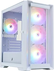 Корпус для компьютера 1stPlayer TRILOBITE T4-G FRGB (белый) Корпус для компьютера 1stPlayer TRILOBITE T4-G FRGB (белый)