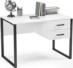 Стол для работы Soma Slava 110x66 (белый/черный)