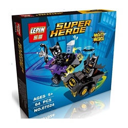 Lepin Marvel 07024 Бэтмен против Женщины-кошки аналог Lego 76061