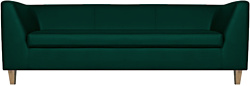Brioli Дедрик М трехместный (экокожа, L15 зеленый/светлые ножки)