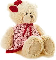 Мягкая игрушка Maxitoys Luxury Мишка Лина в платье TS-A6799-32G