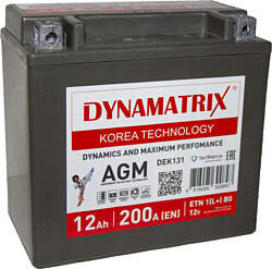 Автомобильный аккумулятор Dynamatrix AGM DEK131 200A (12Ah)