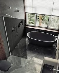 Душевая перегородка MaybahGlass 99x195 MGD-1356-1ш (графитовое матовое стекло/белый матовый) Душевая перегородка MaybahGlass 99x195 MGD-1356-1ш (графитовое матовое стекло/белый матовый)