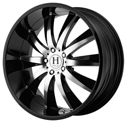 Helo HE851 10x22/5x112 D72.6 ET40 Gloss Black With Machined Face