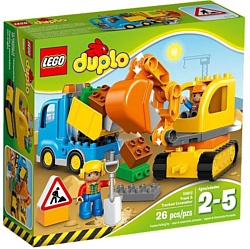 LEGO Duplo 10812 Грузовик и гусеничный экскаватор