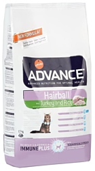 Advance Cat Hairball индейка и рис (1.5 кг)