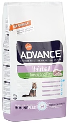 Корм для кошек Advance Cat Hairball индейка и рис (1.5 кг)