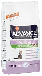 Корм для кошек Advance Cat Hairball индейка и рис (1.5 кг)