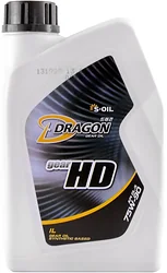 Трансмиссионное масло S-OIL DRAGON Gear HD 75W-90 1л