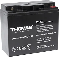 Аккумулятор для ибп Thomas GB 12-18S Ah