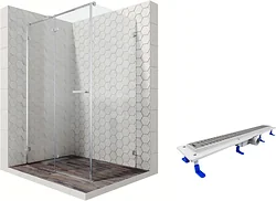 Душевой уголок Ambassador Set 10011104L-ST6 Душевой уголок Ambassador Set 10011104L-ST6