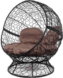 M-Group Апельсин 11520405 (черный ротанг/коричневая подушка) M-Group Апельсин 11520405 (черный ротанг/коричневая подушка)