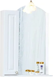Зеркало Бриклаер  Анна 60 L (белый глянец)
