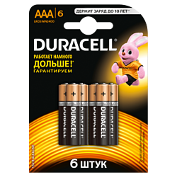 DURACELL AAA 6 шт.