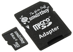 SmartBuy microSDXC Class 4 64GB + SD adapter