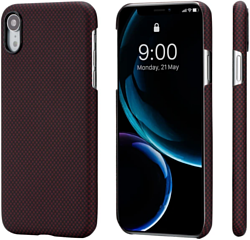 Pitaka MagEZ для iPhone Xr (plain, черный/красный)