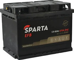 Автомобильный аккумулятор Sparta EFB 6CT-65 VL Euro (65Ah)