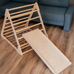 Милая Мебель Комплекс 3 в 1: Пиклер с канатом, качалка, лестница (дерево)