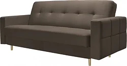 Прямой диван Mio Tesoro Любава (Velutto 23/натуральное дерево)