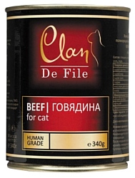 CLAN De File Говядина для кошек (0.340 кг) 1 шт.