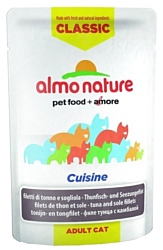 Almo Nature (0.055 кг) 1 шт. Classic Cuisine Adult Cat Tuna and Sole Fillets