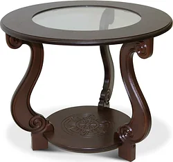 Журнальный столик Мебелик Грация С (темно-коричневый) Журнальный столик Мебелик Грация С (темно-коричневый)