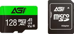 AGI TF138 microSDXC AGI128GU1TF138 128GB (с адаптером)