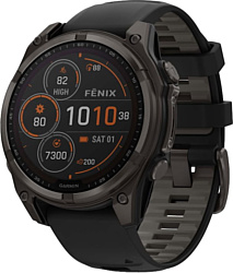 Garmin Fenix 8 Sapphire Solar 51mm (силиконовый ремешок)