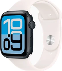 Умные часы Apple Watch SE 3 44 мм (алюминиевый корпус, спортивный силиконовый ремешок)