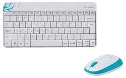 Набор клавиатуры и мыши Logitech Wireless Combo MK240 White USB