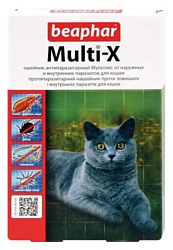 Beaphar Ошейник Multi-X от внутренних и внешних паразитов для кошек 30 см