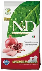 Farmina (0.8 кг) N&D Grain-Free Canine Chicken & Pomegranate Puppy Mini & Medium