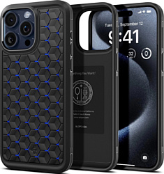 Spigen Cryo Armor для iPhone 15 Pro Max ACS06603 (черный/синий)