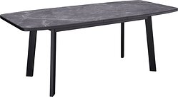 Кухонный стол Kenner AA1400 (черный/керамика/мрамор черный)