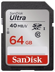 Sandisk Ultra SDXC Class 10 UHS-I 40MB/s 64GB