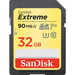 Sandisk Extreme V30 SDHC 32GB (SDSDXVE-032G-GNCIN)