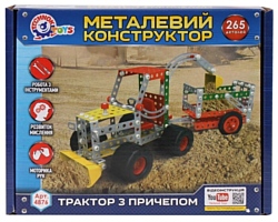ТехноК Металлический 4876 Трактор с прицепом