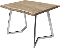 Кухонный стол Buro7 Уиллис 120 (с обзолом, дуб беленый/серебро) Кухонный стол Buro7 Уиллис 120 (с обзолом, дуб беленый/серебро)