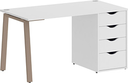 Стол для работы Riva Home Office VR.SP-3-138.4.A Мокко (белый)