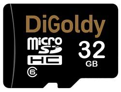Digoldy microSDHC class 6 32GB + SD adapter