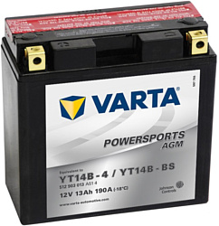 Автомобильный аккумулятор Varta Powersports AGM YT14B-BS 512 903 013 (5.5Ah)